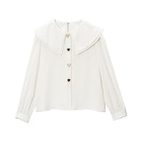 【メール便】ハートボタンブラウス