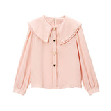 【メール便】ハートボタンブラウス