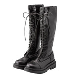 レースアップロングブーツ