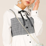 ビスチェ風シャツワンピース