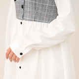 ビスチェ風シャツワンピース