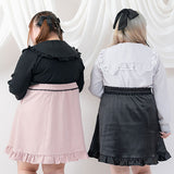 ビジューフリルスカート