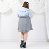 ビジューフリルスカート