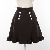 ビジューフリルスカート