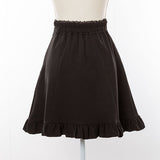 ビジューフリルスカート