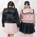 ビジューレースフリルジャケット