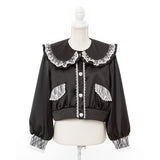 ビジューレースフリルジャケット