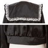 ビジューレースフリルジャケット