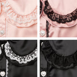 ビジューレースフリルジャケット