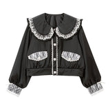 ビジューレースフリルジャケット