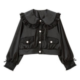 ビジューレースフリルジャケット