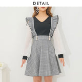 フリルフレアスカート