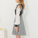 フリルフレアスカート