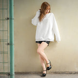 オーバーサイズロゴプルオーバー