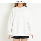 オーバーサイズロゴプルオーバー