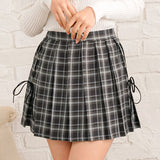 【メール便】レースアッププリーツミニスカパン