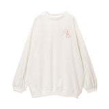 Rose刺繍スウェットワンピース