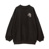 Rose刺繍スウェットワンピース