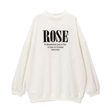 Rose刺繍スウェットワンピース