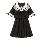 レースフリルリボン学園ワンピース