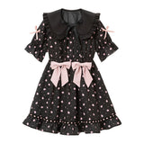 選べる無地orいちご柄ロリータワンピース