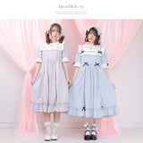 ハートくり抜きはしごリボンワンピース