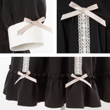 ハートくり抜きはしごリボンワンピース