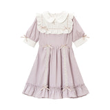 ハートくり抜きはしごリボンワンピース