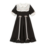 ハートくり抜きはしごリボンワンピース