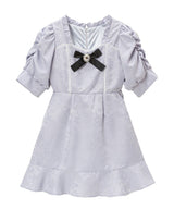 ジャガードパワショルビジューワンピース