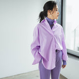 【メール便】メンズライクオーバーサイズシャツ・無地