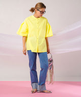 【メール便】前後2way袖タック半袖シャツ