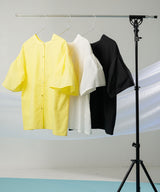 【メール便】前後2way袖タック半袖シャツ