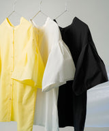 【メール便】前後2way袖タック半袖シャツ