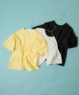 【メール便】前後2way袖タック半袖シャツ