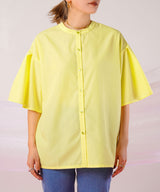 【メール便】前後2way袖タック半袖シャツ