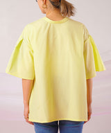 【メール便】前後2way袖タック半袖シャツ