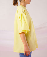 【メール便】前後2way袖タック半袖シャツ