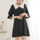 美シルエットミニワンピース