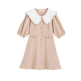 大きめセーラー襟レディワンピース