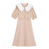 大きめセーラー襟レディワンピース