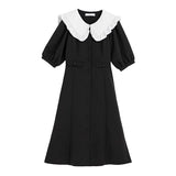 大きめセーラー襟レディワンピース