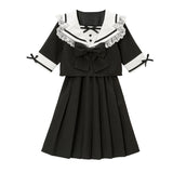 レースフリルリボン学園ワンピース