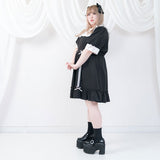 ハートはしごリボンワンピ