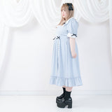 ハートはしごリボンワンピ