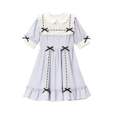 ハートはしごリボンワンピ