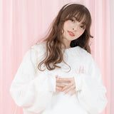 【メール便】重ねレース襟ガーリーブラウス