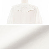 【メール便】重ねレース襟ガーリーブラウス