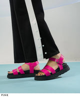 トラックソールストラップサンダル