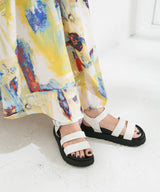 トラックソールストラップサンダル